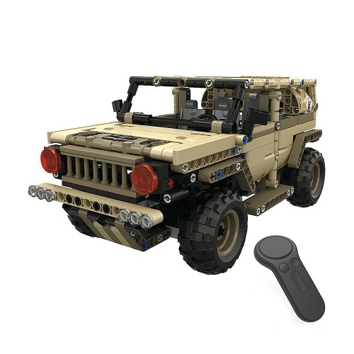 

2.4G Remote Control Military Car DIY Building Bricks Car Toy