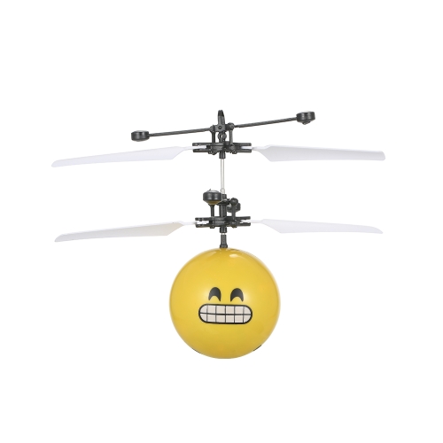 

Flying Emoji Electric Ball Красочные светодиодные светильники Мигающий вертолет Инфракрасная индукционная игрушка Drone Stage Lamp Kids Toys Style 1