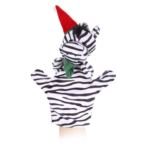 Животное ручной кукольный милый мультфильм Рождество Zebra плюшевые игрушки рука плюшевые куклы ребенка рождественские подарки игрушки