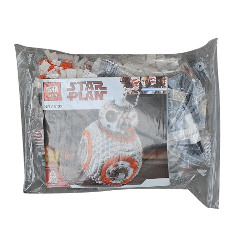 

LEPIN 05128 1238pcs Звездные войны VIII BB-8 Building Kit Набор строительных блоков - пакет из полиэтиленового пакета
