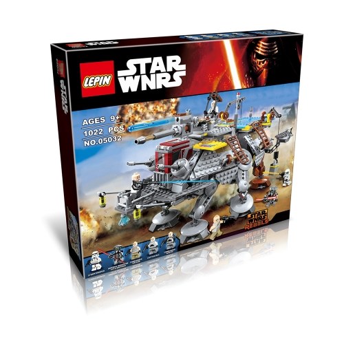 

LEPIN 05032 1022pcs Серия Звездных войн Серия комплектов строительных блоков AT-TE Captain Rex