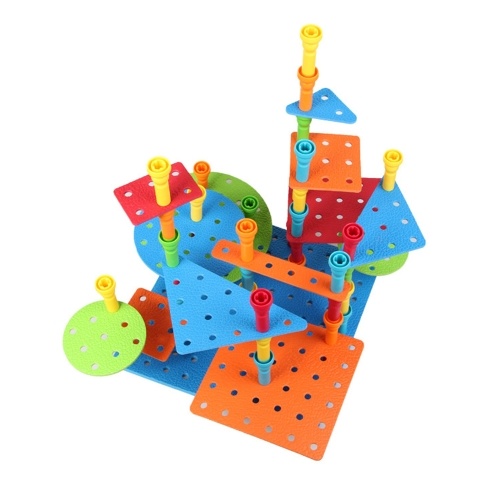 

103Pcs Pegs Building Set Creative Construction Engineering Fun Educational Toy Best Toy Gift for Kids