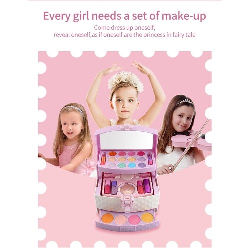 

Girls Makeup Kit for Kids Washable Fashion Makeup Set Girls Play Cosmetics Set