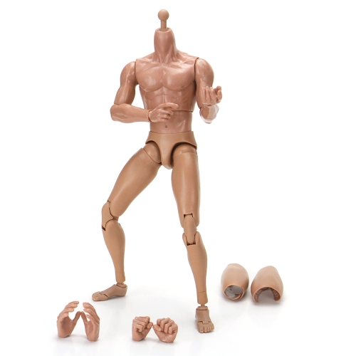 

1/6 12inch Action Figure Male Body Doll Toys Removable Human Nude Muscular Body