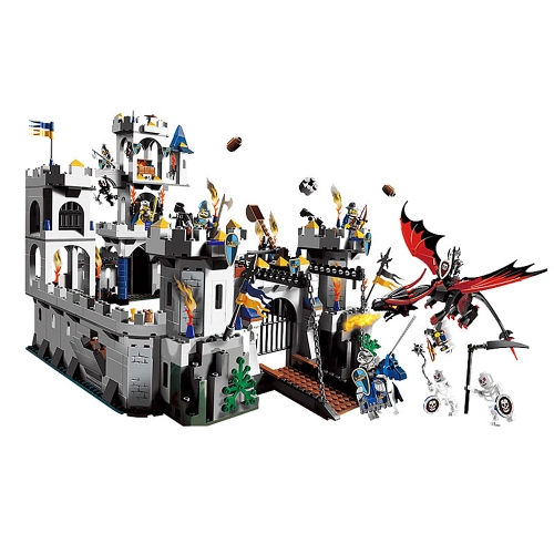 

Оригинальная коробка LEPIN 16017 1023pcs Серия фильмов Кинг-Замок Осада Модель Строительство Блоки Набор Кирпичей