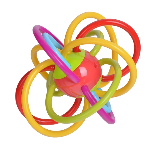 

GOODWAY G105 Baby Rattles Ball Hand Teether Пластиковые захватывающие игрушки для раннего образования