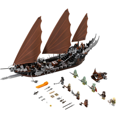 

LEPIN 16018 756pcs Серия фильмов Властелин колец Пиратский корабль Засада Модель Строительство Блоки Комплект кистей - Пластиковый мешок Упакованный