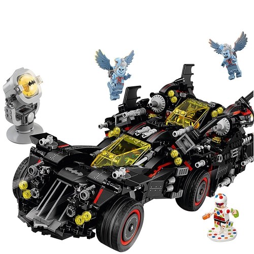 

LEPIN 07077 1496pcs Серия Super Heroes The Ultimate Batmobile Model Building Blocks Kit - Пластиковый пакет, упакованный