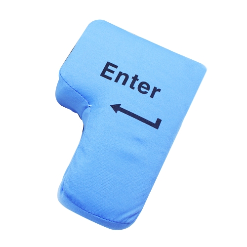 Huge Enter Key Pillow Stress Punch Bag for Desktop PC Washable Removeble Unbreakable Cushion