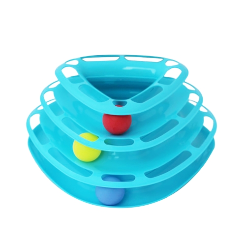 

Забавная игрушка котенка Трехслойная декомпрессия Ball Intelligence Training Cat Toy Интересный трек-плейер для домашних животных