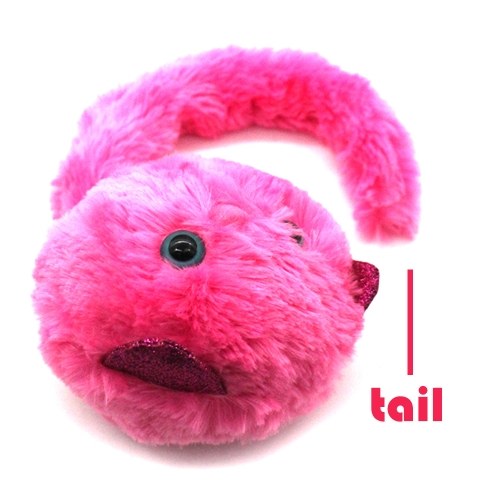 

Pomsies Boots Plush Toys Dolls Pet Cat Doll with Long Tail Kids Patches Girls Toys Pink/Purple