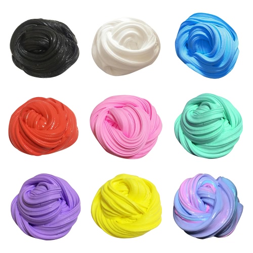 

DIY Soft Fluffy Floam Slime Scented Stress Relief No Borax Sludge Cotton Mud Release Clay Toy Plasticine for Kids and Adults