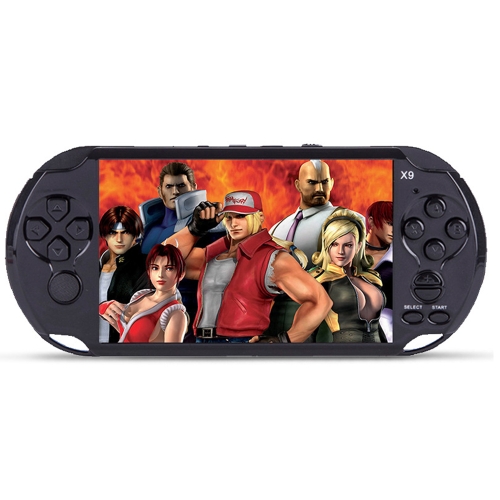 Handheld Game Console 8GB 5in Pocket Player Game com 350 jogos clássicos 0.3MP Camera Support AV Output Video & Music Playing