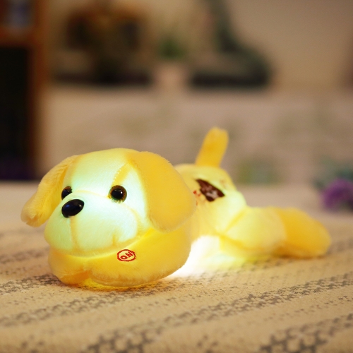 

Светодиодные светящиеся красочные свечения ночь свет собаки Плюшевые подушки фаршированные игрушки игрушки симпатичные подушки мягкие куклы детей детские подарки для девочек белый стиль 1