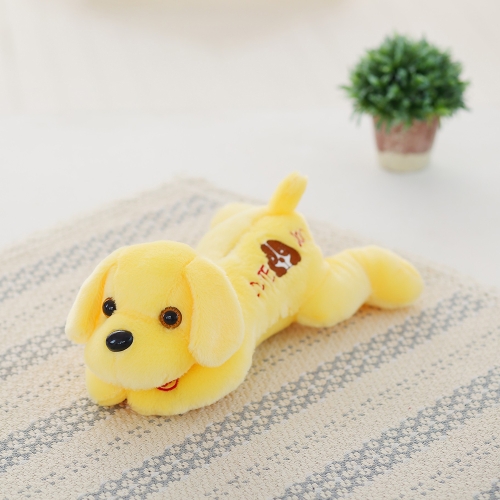 

LED Luminous Colorful Glow Night Light Dog Plush Pillow Stuffed Toy Animals Lovely Cushion Soft Doll Kids Children's Girls Gift White Style 1