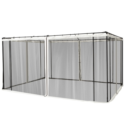 Replacement Mesh Mosquito Netting Screen Walls for 10' x 12' Patio Gazebo