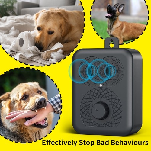 Ultrasonic Dog Repeller Dog Bark Deterrent Devices Rechargeable Portable Multifunctional Anti-Noise Anti-Barking Pet Dog Trainer 