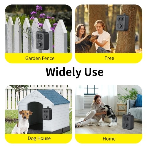 Ultrasonic Dog Repeller Dog Bark Deterrent Devices Rechargeable Portable Multifunctional Anti-Noise Anti-Barking Pet Dog Trainer 