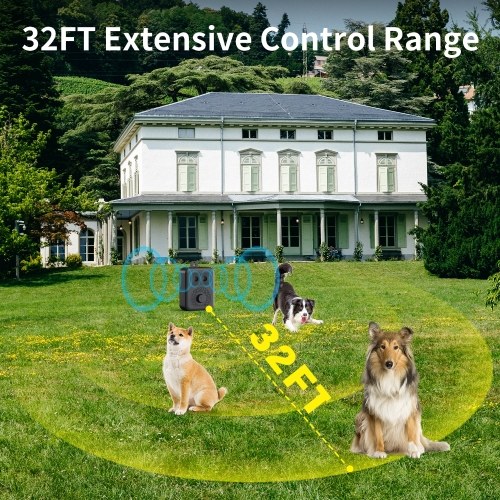 Ultrasonic Dog Repeller Dog Bark Deterrent Devices Rechargeable Portable Multifunctional Anti-Noise Anti-Barking Pet Dog Trainer 
