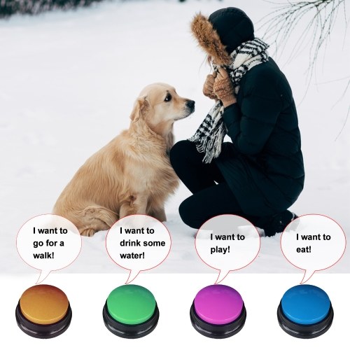 Dog Buttons Training Voice Recorder Squeeze Box Interactive Dog Communication Buttons Pet Training Toy Voice Dog Buttons 