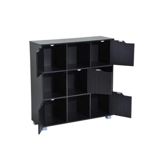 

Cube Bookcase Storage Shelf Organizer (9 Cube Black)