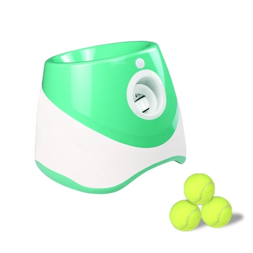 

Automatic Dog Ball Thrower with 3 Balls Interactive Tennis Ball Launcher for Dogs Pet Ball Throwing Machine for Indoors/Outdoors Playing