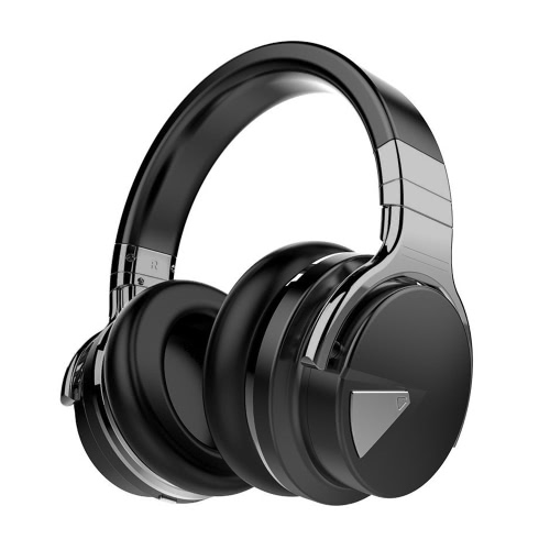 Oreillette BT sans fil Cowin E-7 Active Noise Cancelling Over-oreille stéréo 3,5 mm Musique casque Line-in mains libres avec micro noir pour les périphériques audio iPhone 6S Samsung S7 Note 5 Notebook MP3 MP4 Autres BT