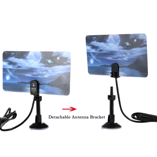 w16PH08 Indoor Digital TV Antenna 35dBi High Gain Full HD 1080p VHF / UHF DVB-T-Aerial IEC Connector for DTV / TV