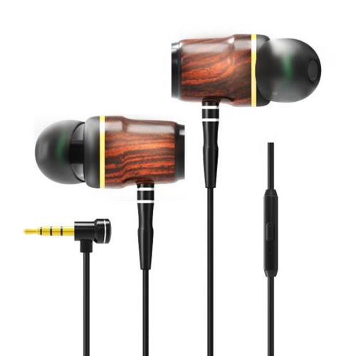 

zermie 3.5mm In-ear Pear-Wood Earphone with Mic