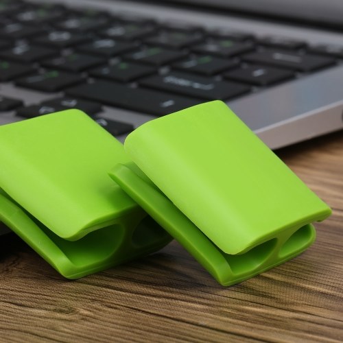 

CC-922 4pcs Cable Holder Charging Cable Organizer Cable Winder Earphone Wireclip Charging Cable Holder Wire Fixer Silicone Holder