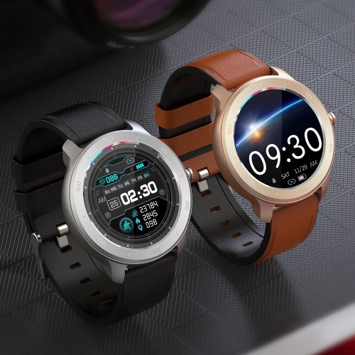 RC02 Orologio intelligente 1.3in Schermo a colori Quadrante circolare Sport Fitness Tracker IP68 Orologio impermeabile per il monitoraggio della frequenza cardiaca