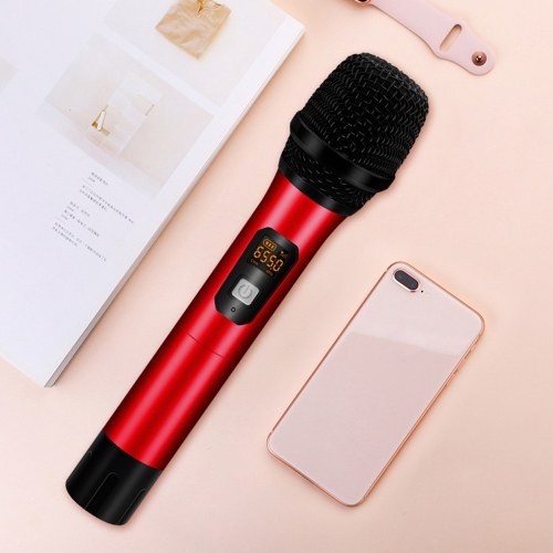 

Hand-held UHF Wireless Microphone 6.35mm Receiver Anti-interference Wireless MIC Outdoor Performance Microphone Conference Karaoke Microphone