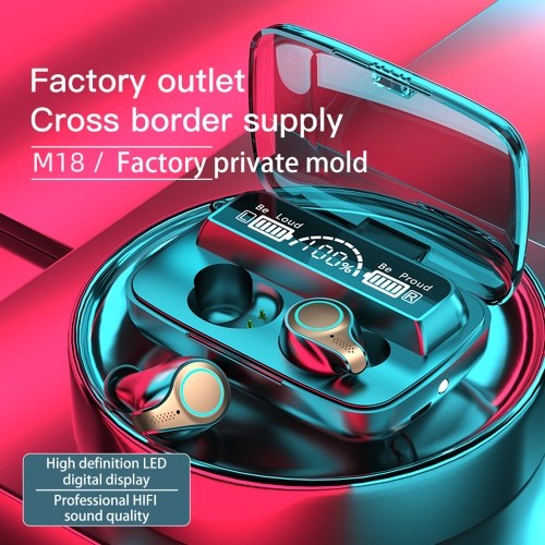 

Touching Control Headphones Battery Display Earphone BT Earphones Wireless Headset Waterproof Sports Earbud with Charge Box