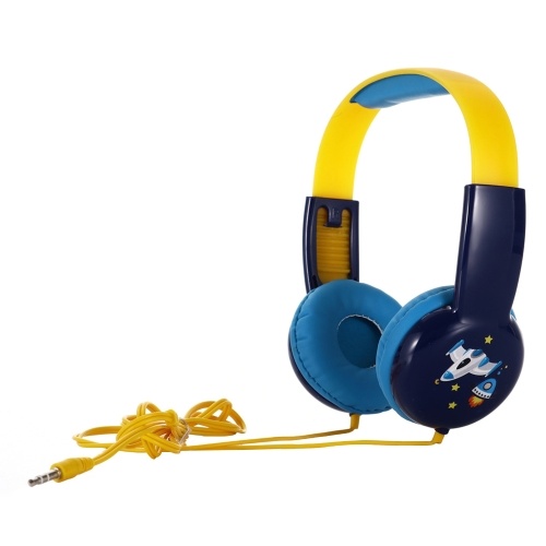 KID101 Cuffie con cavo Cuffie con auricolari per bambini con jack audio da 3,5 mm e volume Cuffie per apprendimento portatile per bambini carini Compatibile con i cellulari Computer MP3 / 4 Pad Tablet