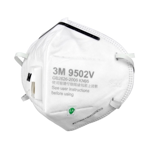 

3M 9502v Particulate Respirator KN95 Head-mounted Masks with Breathing Valve