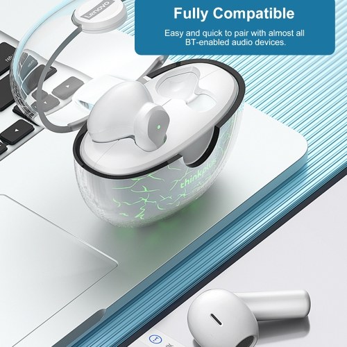 

Lenovo XT95 Pro BT 5.1 True Wireless Headphones with Mic Mini Earbuds Sport Headset In-ear Music Earphone Touch Control Luminous Charging Case Luminous Version