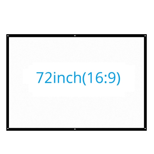 

Portable 16:9 Projector Screen Optional Size Projection-screen Mattte White Home Theater Bar for Wall
