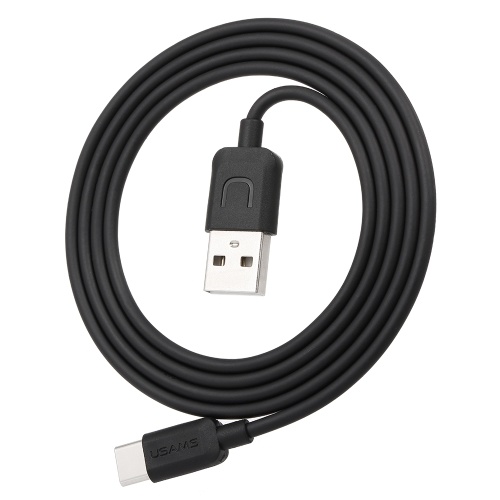 Usams tipo c cabo usb para samsung gaxaly s8 s8 mais para huawei p9 / p9 plus / p10 / p10 mais para meizu para xiaomi mi6 mi5 mi4 mi5 5 usb-c carregador tipo c cabo, preto