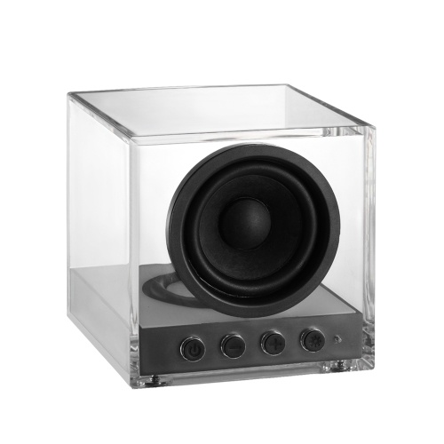 BTS-630 Altavoz BT inalámbrico transparente con luces LED RGB de colores