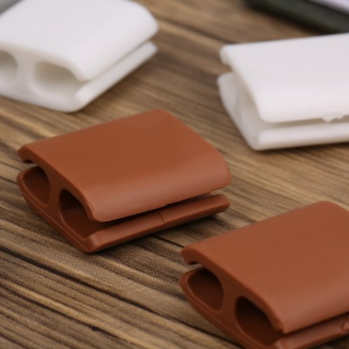 

CC-923 6pcs Cable Holder Charging Cable Organizer Cable Winder Earphone Wireclip Charging Cable Holder Wire Fixer Silicone Holder