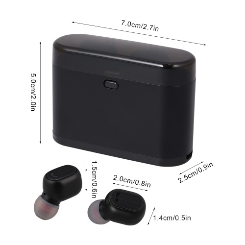 

TWS Erabuds Wireless Bluetooth 5.0 Headphones with Mic Charging Case True Wireless Stereo Headsets Support Single Headset Working Power On Automatically