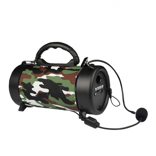 Portable BT Speaker Outdoor Wireless Bass Subwoofer Multifunctional Sound Box with Mic