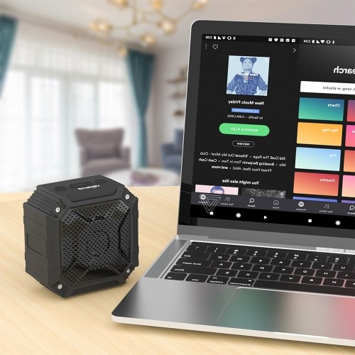 Smalody 8060BT Protable Bluetooth 5.0 Speaker Waterproof Wireless Speakers Sound Box Outdoor Travel Hook Speaker USB TF Card Slot AUX IN