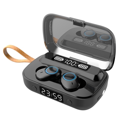 

A13 TWS BT5.1 Wireless Headphones Noise Reduction IPX7 Waterproof 2000mAh Charge Box Power Display Clock Power Bank Flashlight