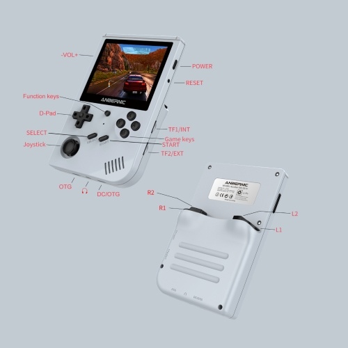 

RG351V 3.5 IN 640*480 Handheld Game Console Retro Games Console Emulator WiFi Pairing Game Built-in 16GB For PS1 with 64GB TF Card