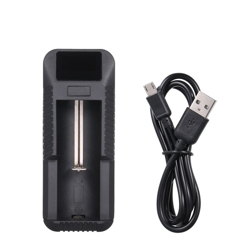 Smart Lithium Battery Charger with LCD Display Rechargeable Battery Charger for 3.7V/3.8V Lithium-ion Batteries(26650/18650/18500/18350/17670/16340/14500/10440)