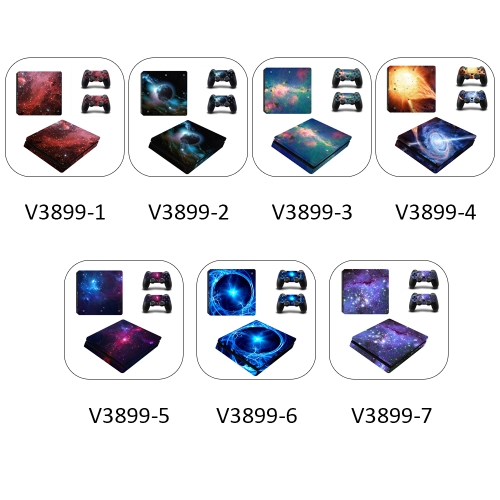 

PS4 Slim Game Machine Accessories Stickers PVC Material with Breathable No Air Bubbles