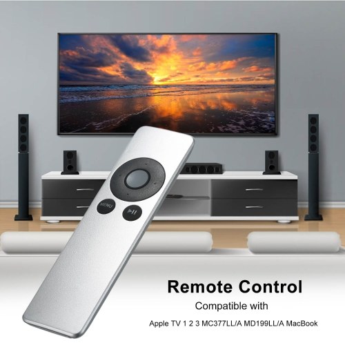 

Remote Controller Replacement for Apple TV Universal Remote Control Compatible with Apple TV 1 2 3 MC377LL/A MD199LL/A MacBook