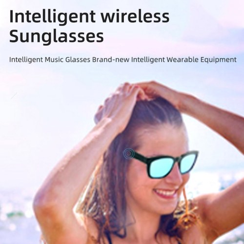 

K4 Smart Bluetooth Sunglasses Wireless Bluetooth Open Ear Headset Phone Call Play Music Wireless Audio Glasses One-click Control Built-in Mic for Men Women Compatible with Smart Phones