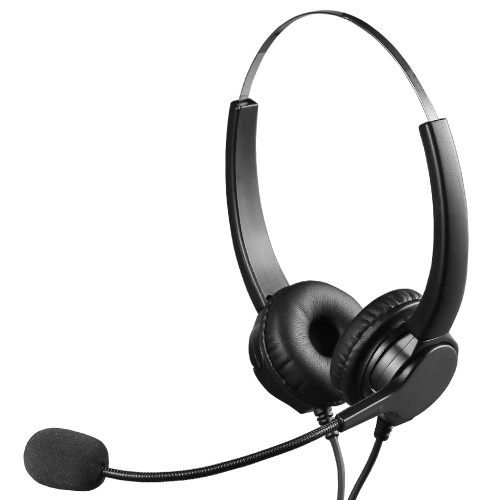 

Communication Headset Comfort And Clear Call All In One 330°Adjustable Ear Plate Double Noise Reduction The USB Connector